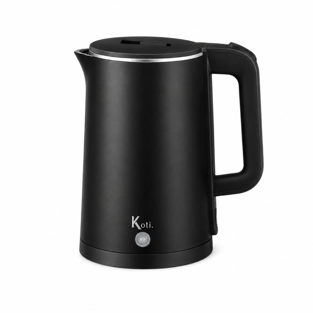 Chaleira Jarra Elétrica Modern Inox Premium Preta 220v e 110v 1.5L - Desligamento Automático  Base 360°