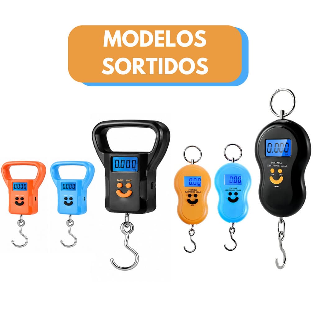 Balança Digital De Mão Portátil Cozinha Pesca Bagagem U - Modelo Profissional Garantia 90 Dias