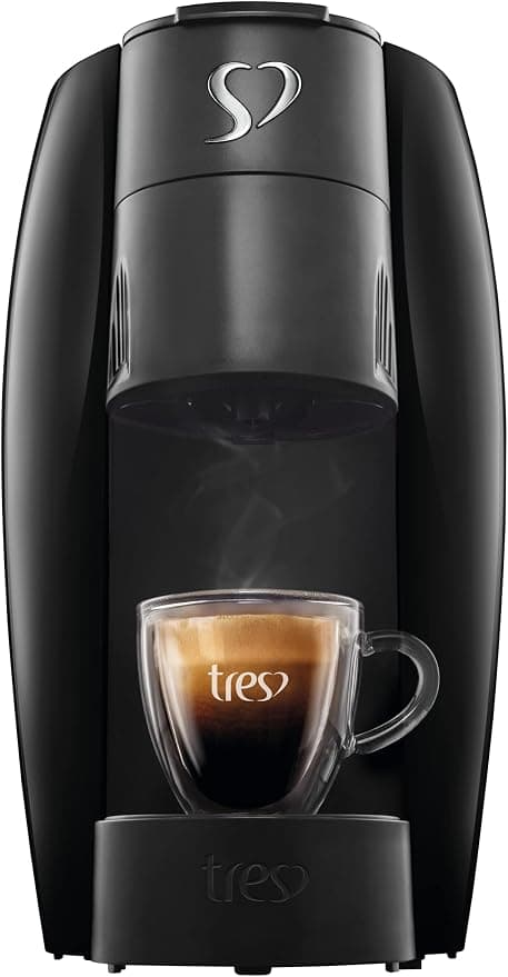 3 Corações TRES Cafeteira Espresso e Multibebida LOV Preta - 220V